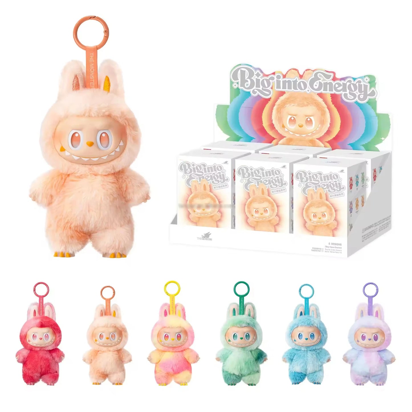 LABUBU Original Authentic Pop Mart the Monsters Macaron Have a Seat Vinyl Blind Boxes Plush Doll Cute Lovely Toys Mystery Boxes