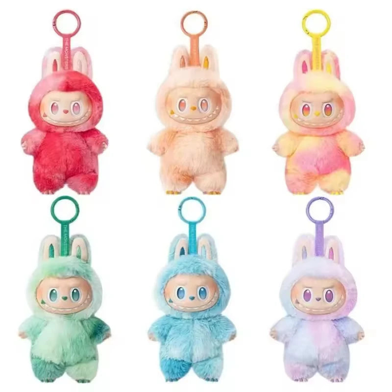 LABUBU Original Authentic Pop Mart the Monsters Macaron Have a Seat Vinyl Blind Boxes Plush Doll Cute Lovely Toys Mystery Boxes